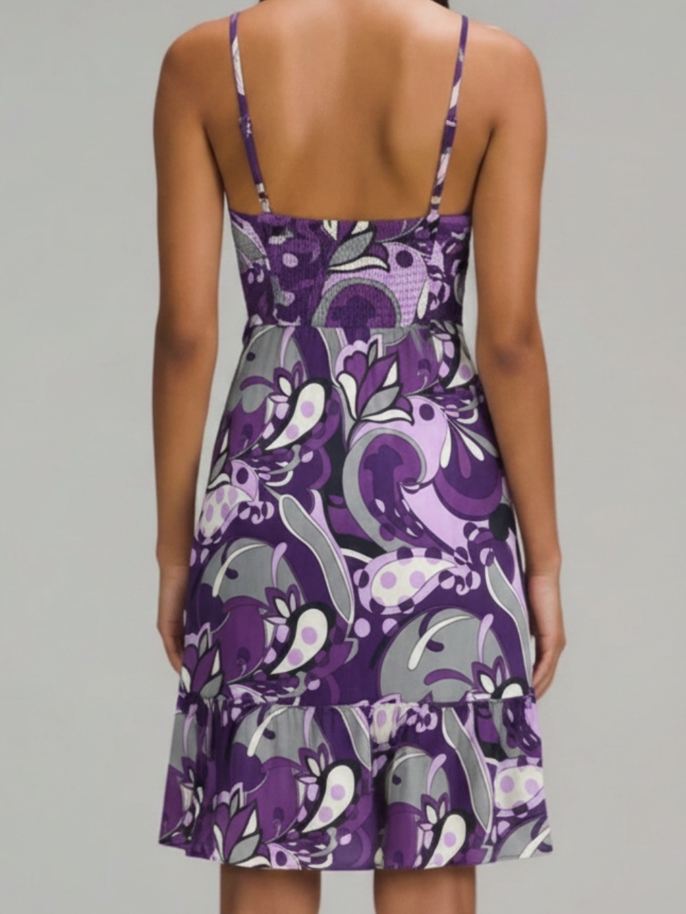 Guess Purple Floral Tie-Front Slip Dress F🔥 - Size Medium - Picture 3 of 15